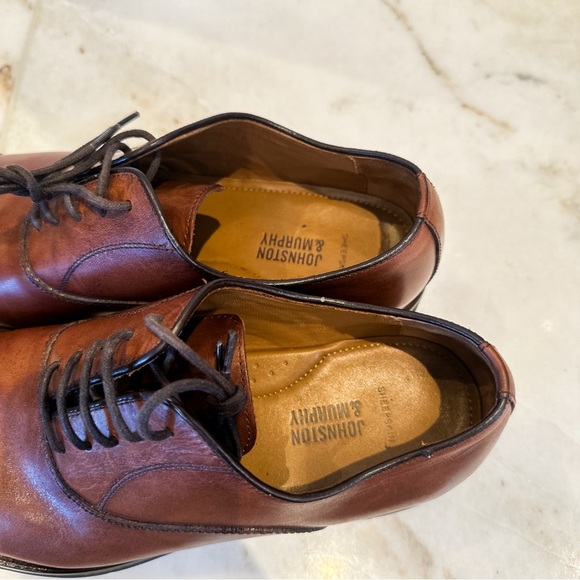 Johnston & Murphy Brown Leather Oxfords size 9.5 - Picture 7 of 8